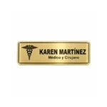 Gafetes en alto y bajo relieve acero y bronce
